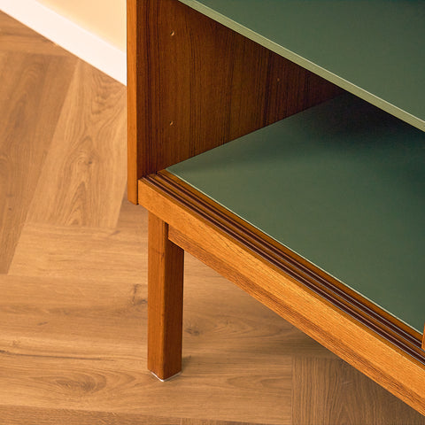 Swedish bookshelf in teak by B. Fridhagen for Bodafors