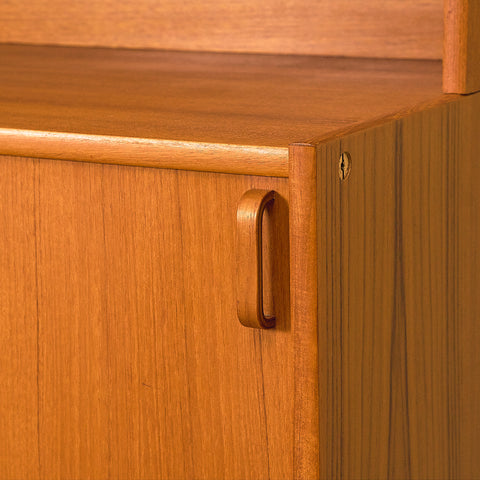 Swedish bookshelf in teak by B. Fridhagen for Bodafors