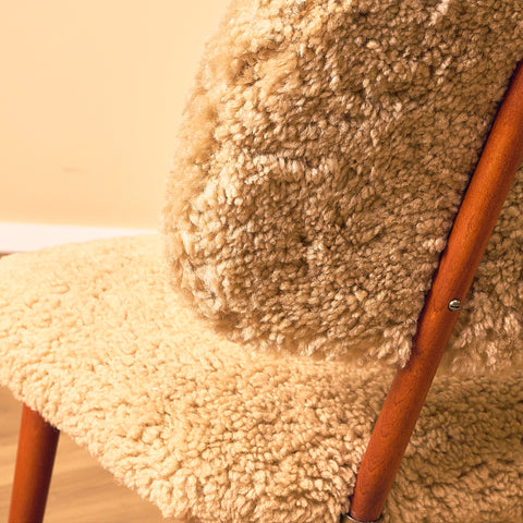 Swedish armchair in beech, model ”TeVe” by Alf Svensson for Studio Ljungs Industrier