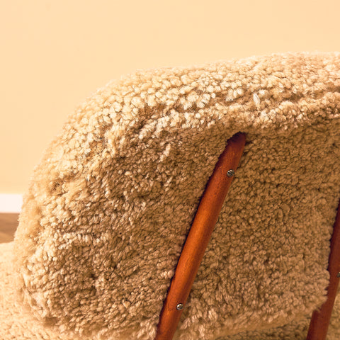 Swedish armchair in beech, model ”TeVe” by Alf Svensson for Studio Ljungs Industrier