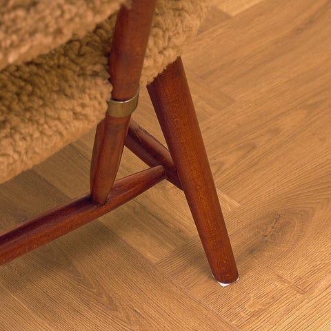 Swedish armchair in beech, model ”TeVe” by Alf Svensson for Studio Ljungs Industrier