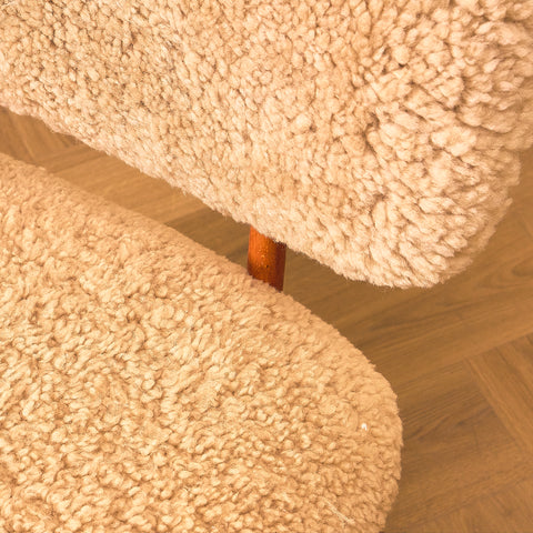 Swedish armchair in beech, model ”TeVe” by Alf Svensson for Studio Ljungs Industrier