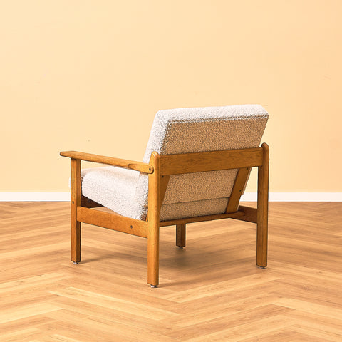 Swedish armchairs in oak by Yngve Ekström for Swedese