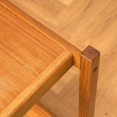 Swedish serving trolley / side table in teak