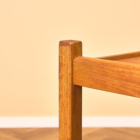 Swedish serving trolley / side table in teak
