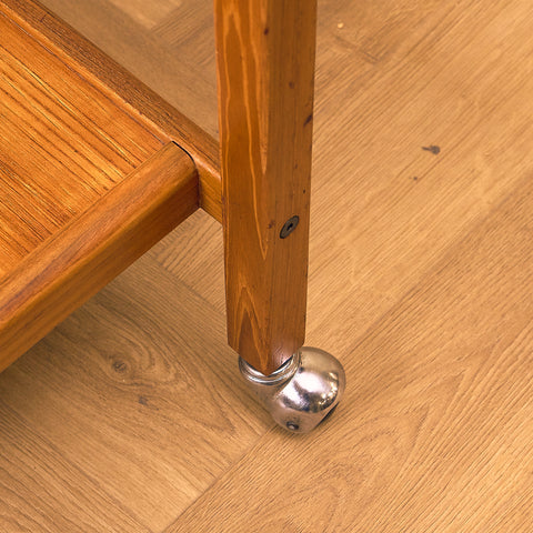 Swedish serving trolley / side table in teak