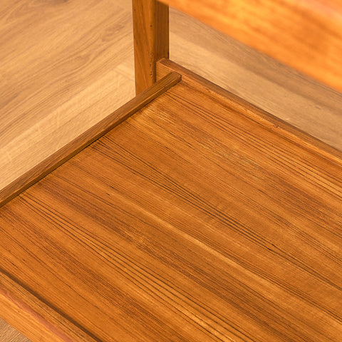 Swedish serving trolley / side table in teak