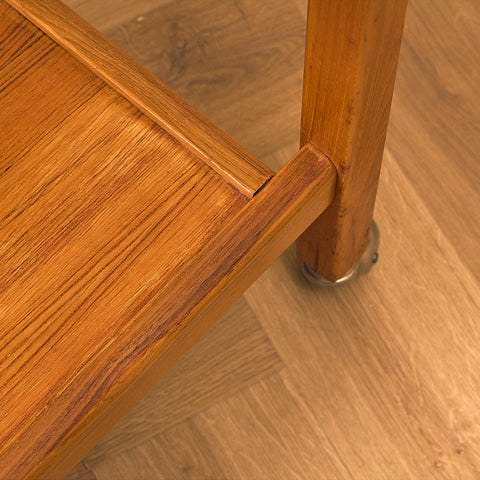 Swedish serving trolley / side table in teak