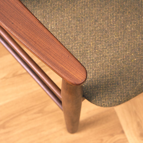 Danish dining armchairs in walnut 'model 213' by Thomas Harlev for Farstrup