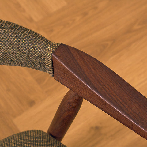 Danish dining armchairs in walnut 'model 213' by Thomas Harlev for Farstrup