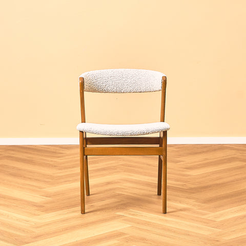 Danish dining chairs in beech by Saxkjøbing Savvaerk & Stolefabrik