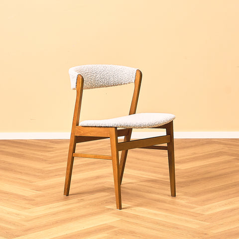 Danish dining chairs in beech by Saxkjøbing Savvaerk & Stolefabrik