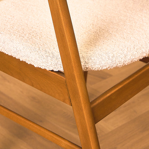 Danish dining chairs in beech by Saxkjøbing Savvaerk & Stolefabrik