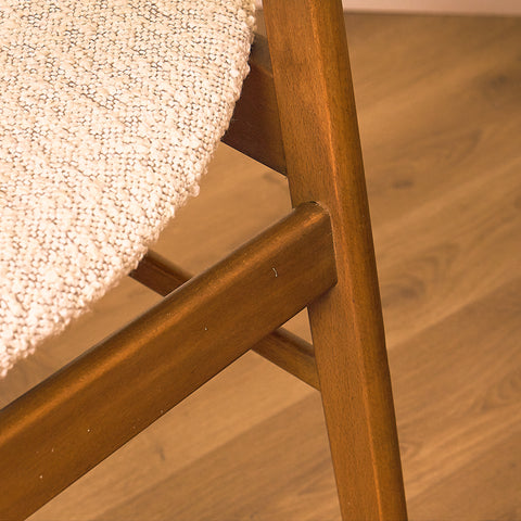 Danish dining chairs in beech by Saxkjøbing Savvaerk & Stolefabrik