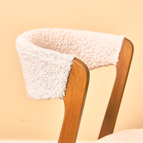 Danish dining chairs in beech by Saxkjøbing Savvaerk & Stolefabrik