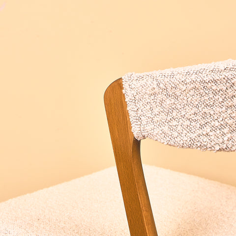 Danish dining chairs in beech by Saxkjøbing Savvaerk & Stolefabrik