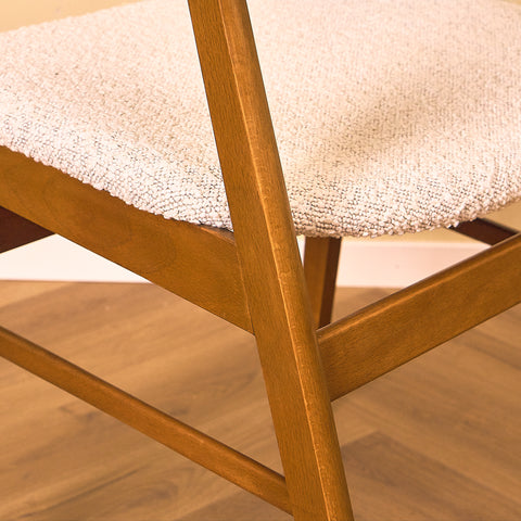 Danish dining chairs in beech by Saxkjøbing Savvaerk & Stolefabrik
