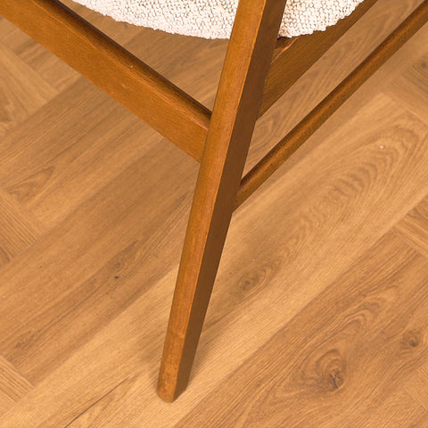 Danish dining chairs in beech by Saxkjøbing Savvaerk & Stolefabrik