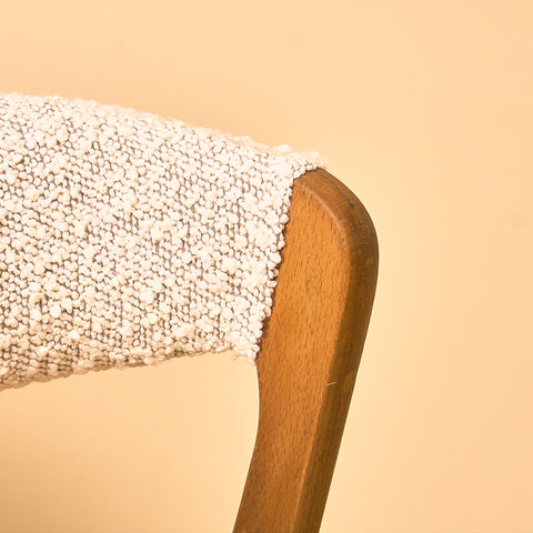 Danish dining chairs in beech by Saxkjøbing Savvaerk & Stolefabrik