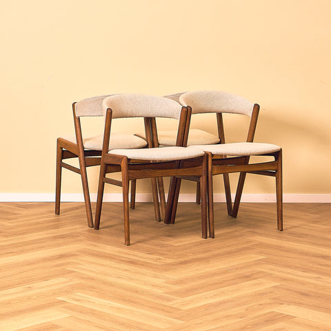 Danish dining chairs by Høng Stolefabrik