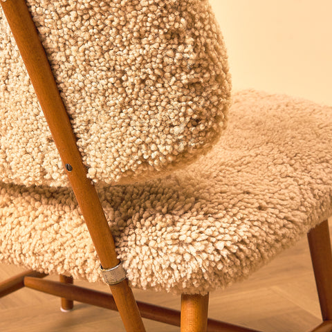 Swedish armchair in beech, model ”TeVe” by Alf Svensson for Studio Ljungs Industrier