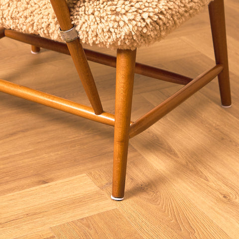 Swedish armchair in beech, model ”TeVe” by Alf Svensson for Studio Ljungs Industrier