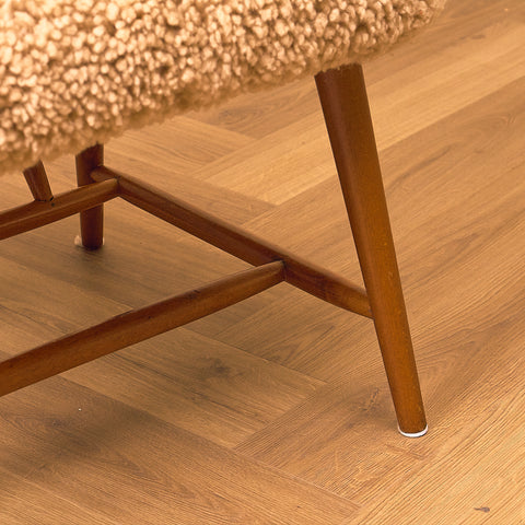 Swedish armchair in beech, model ”TeVe” by Alf Svensson for Studio Ljungs Industrier
