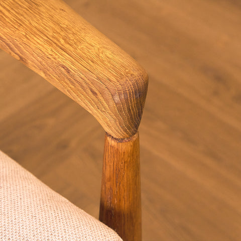 Swedish armchairs "Kolding" in solid oak by Erik Wörtz for IKEA