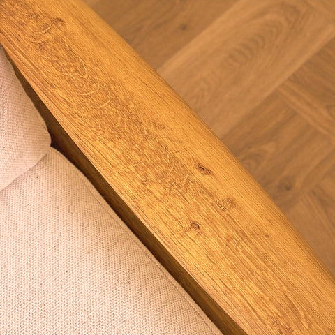 Swedish armchairs "Kolding" in solid oak by Erik Wörtz for IKEA