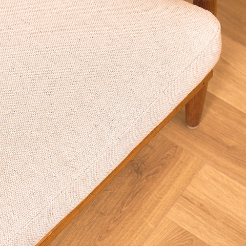 Swedish armchairs "Kolding" in solid oak by Erik Wörtz for IKEA