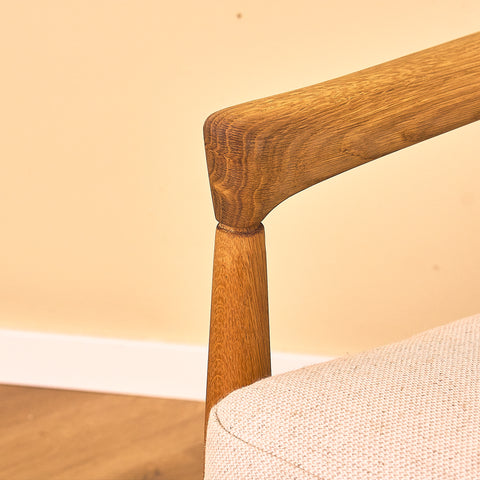 Swedish armchairs "Kolding" in solid oak by Erik Wörtz for IKEA