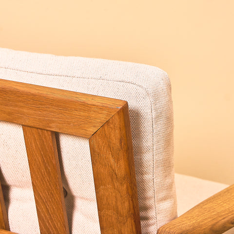 Swedish armchairs "Kolding" in solid oak by Erik Wörtz for IKEA