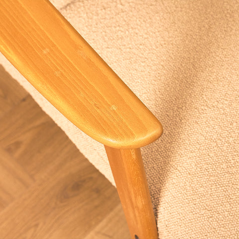 Swedish armchairs in solid beech