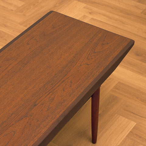 Danish coffee table in teak and walnut