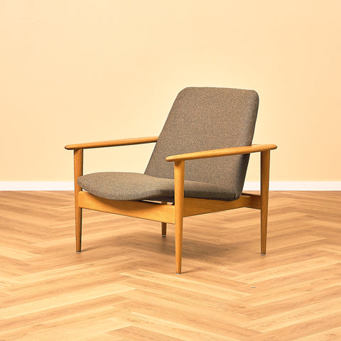 Swedish Oak Lounge Armchair
