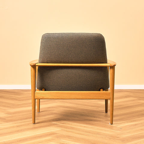 Swedish Oak Lounge Armchair