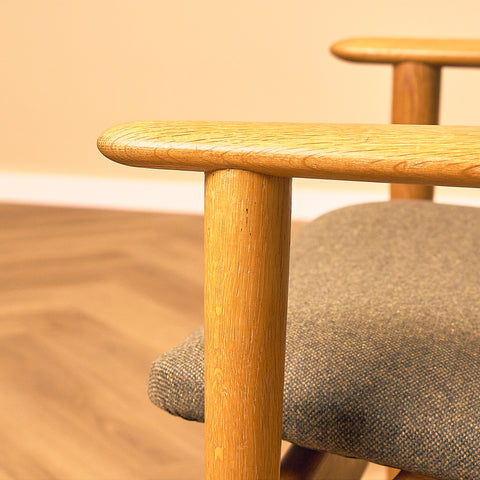 Swedish Oak Lounge Armchair