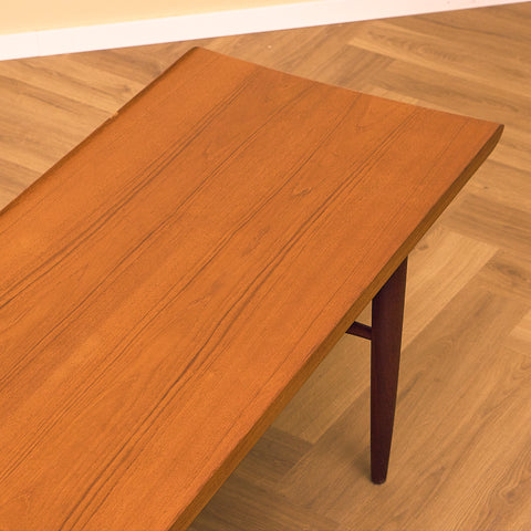 Danish coffee table in teak and walnut