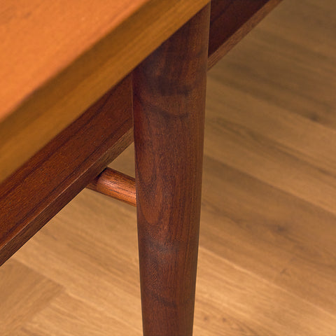 Danish coffee table in teak and walnut