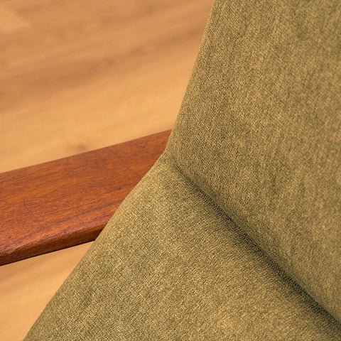 Bröderna Andersson Teak Armchair with Footrest