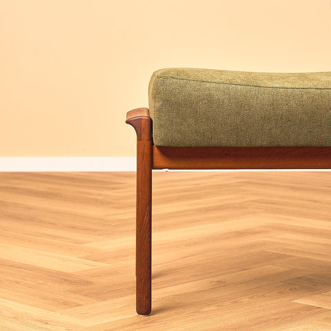 Bröderna Andersson Teak Armchair with Footrest