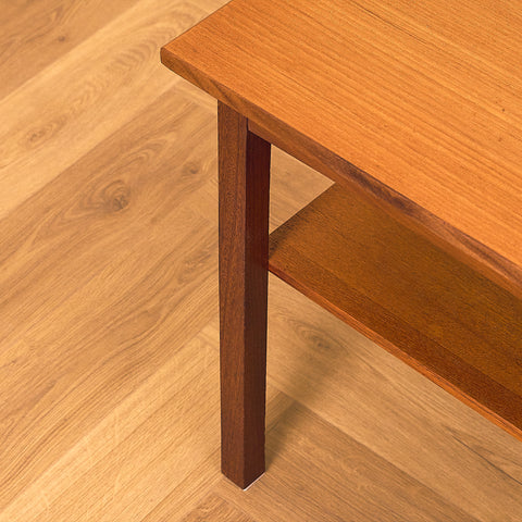 Swedish side table in teak