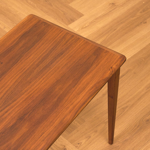 Swedish side table in walnut