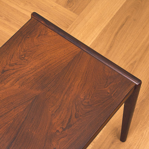 Danish side table in Santos rosewood