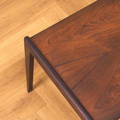 Danish side table in Santos rosewood