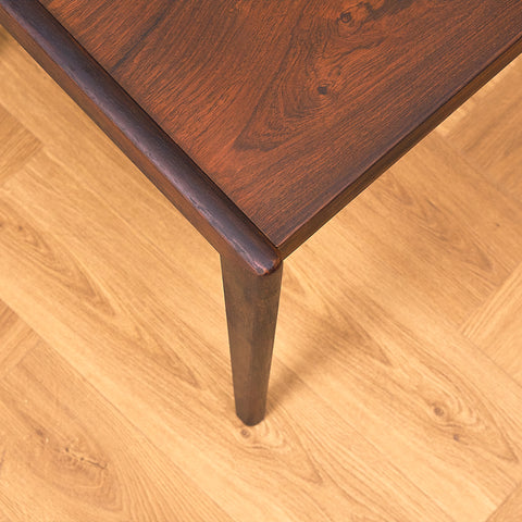 Danish side table in Santos rosewood