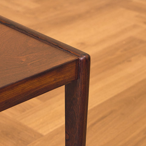Danish side table in Santos rosewood