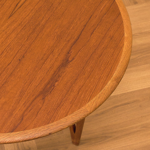 Swedish coffee table in teak and oak