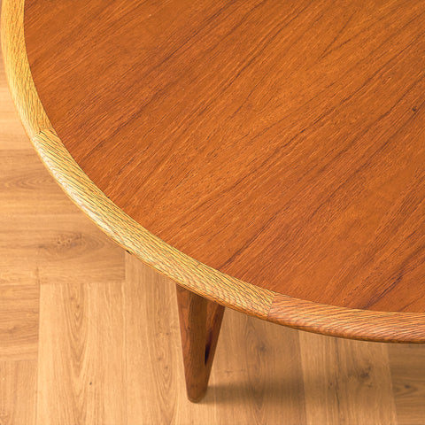 Swedish coffee table in teak and oak