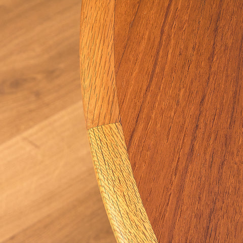 Swedish coffee table in teak and oak